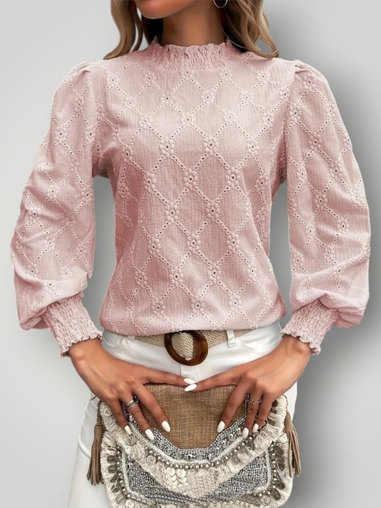Blouse Élégante à Col Montant 7