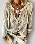 Blouse Élégante avec Détails en Dentelle 0