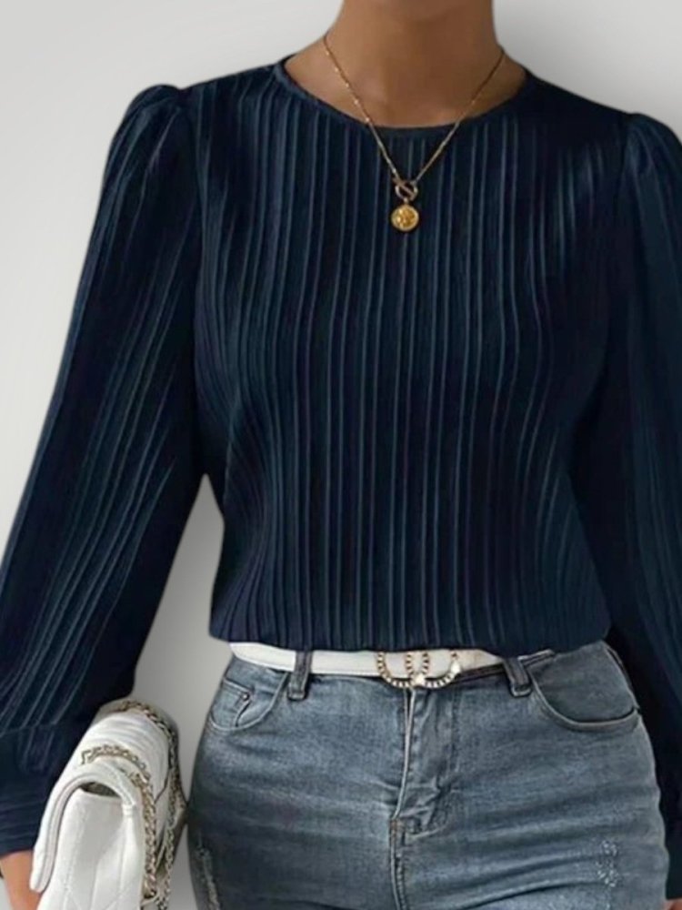 Blouse Femme Plissée Chic et Confortable 0