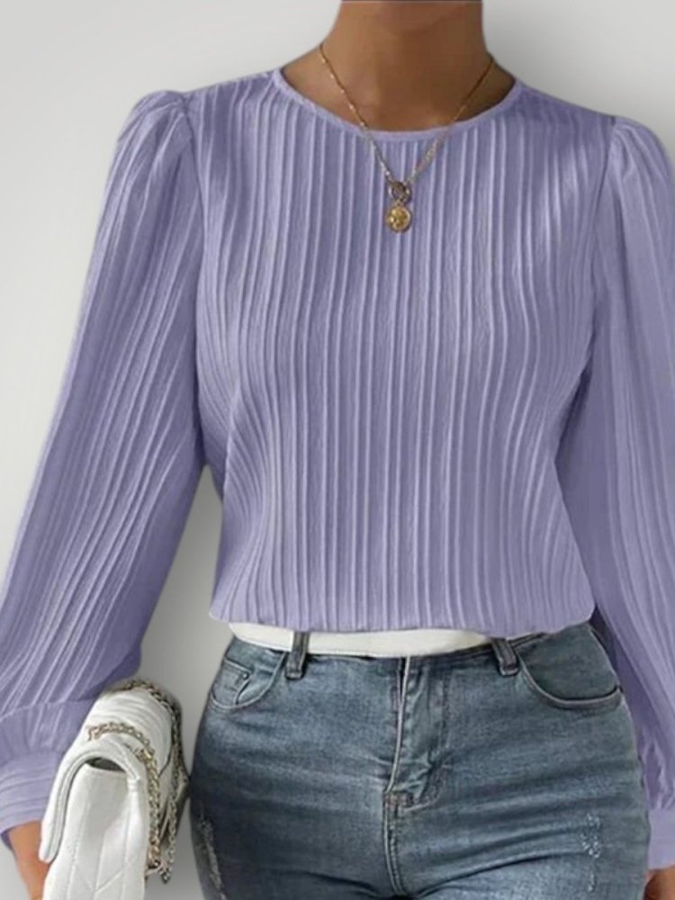 Blouse Femme Plissée Chic et Confortable 3
