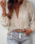 Blouse Fleurie Femme Chic Confortable 0
