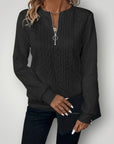Cardigan Femme Chic à Fermeture Éclair 1
