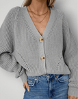 Cardigan V-Hals Élégant et Confortable 4