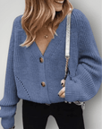 Cardigan V-Hals Élégant et Confortable 5