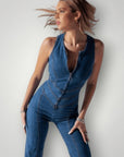 Combinaison Jean Femme Élégante et Confortable 1
