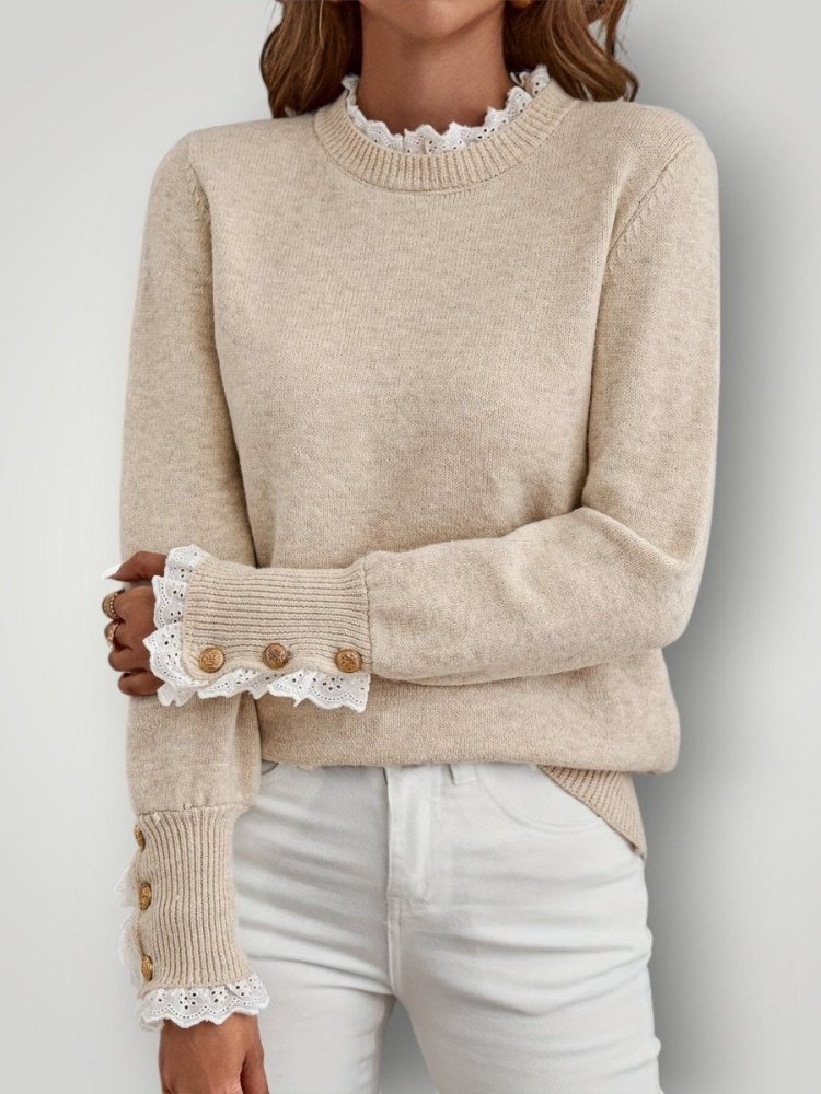 Gilet en Dentelle avec Volants Élégants 3