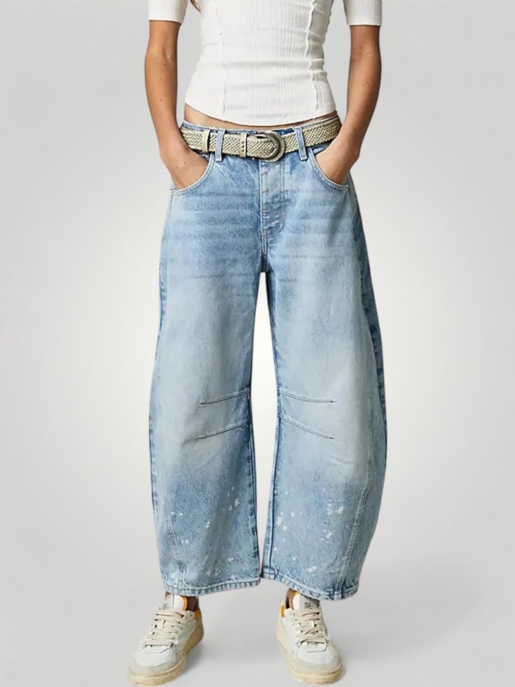 Jean Femme Vintage à Pattes d'Éléphant Élégant 8 - Mode Lumière