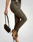 Jeans Cargo Femme Slim avec Poches Fonctionnelles 2 - Mode Lumière