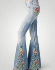 Jeans Femme Flare au Style Vintage Chic 1 - Mode Lumière