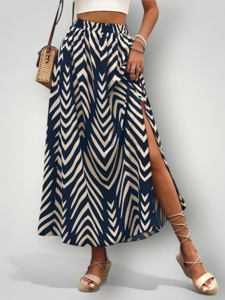 Jupe Chevron Élégante et Confortable 0