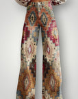 Pantalon Femme Vintage Élégant et Confortable 0