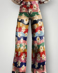 Pantalon Femme Vintage Élégant et Confortable 0