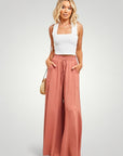 Pantalon Fluide Femme Taille Haute Élégant 2 - Mode Lumière