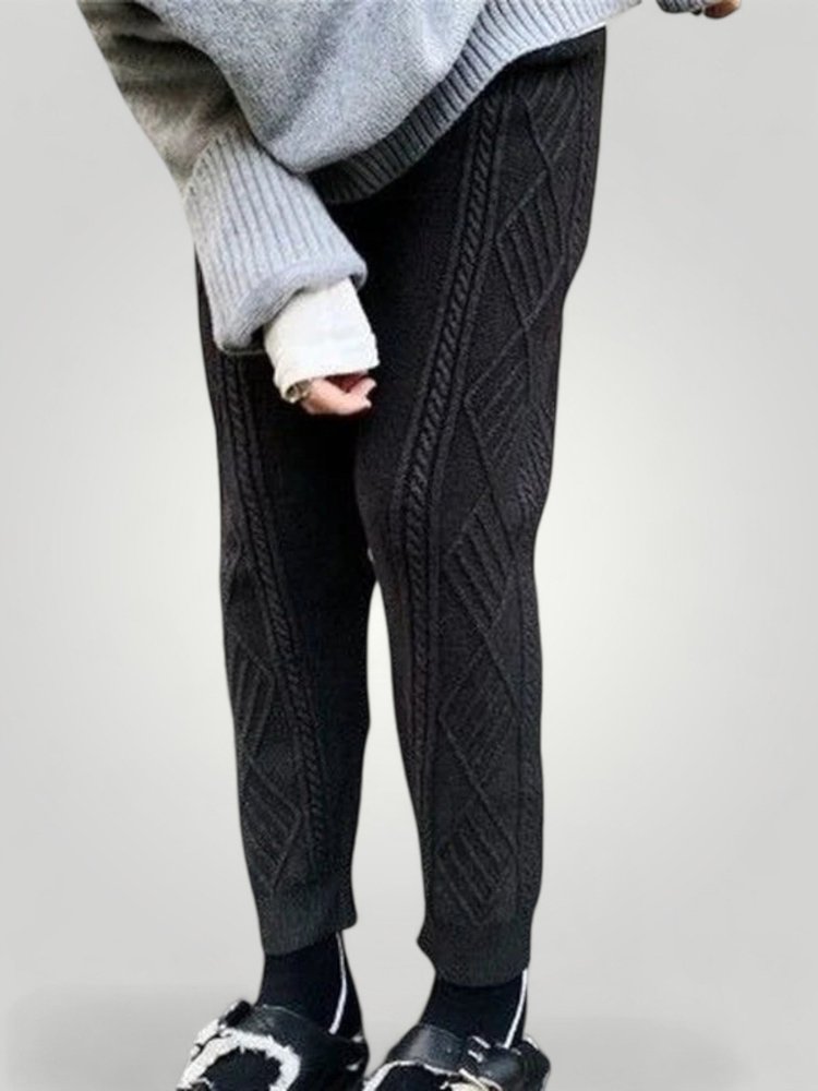 Pantalon Harem Tricoté Élégant et Confortable 4 - Mode Lumière