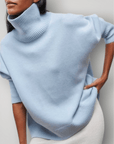 Pull Femme Col Roulé Élégant et Confortable 5