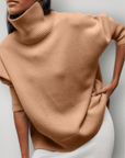 Pull Femme Col Roulé Élégant et Confortable 0