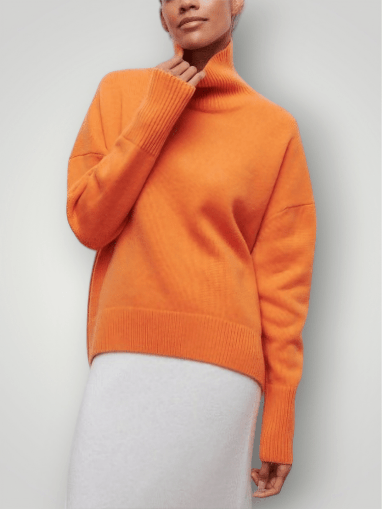 Pull Femme Col Roulé Élégant et Confortable 7