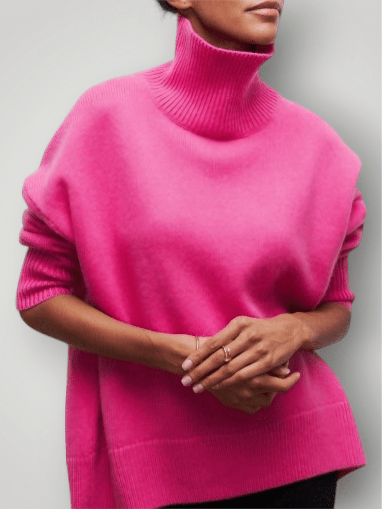Pull Femme Col Roulé Élégant et Confortable 6