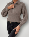 Pull Zippé Homme Élégant et Confortable 1