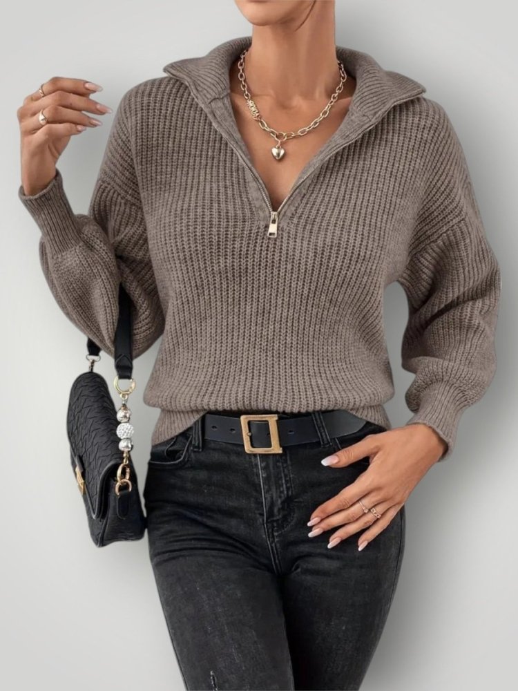 Pull Zippé Homme Élégant et Confortable 0