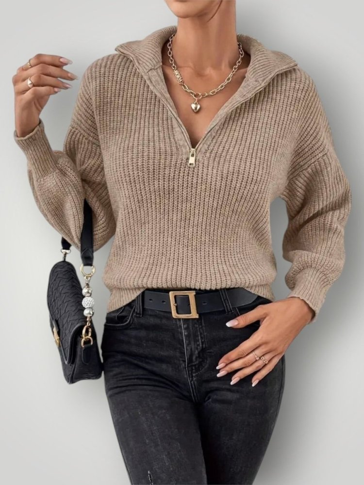 Pull Zippé Homme Élégant et Confortable 3
