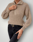 Pull Zippé Homme Élégant et Confortable 4