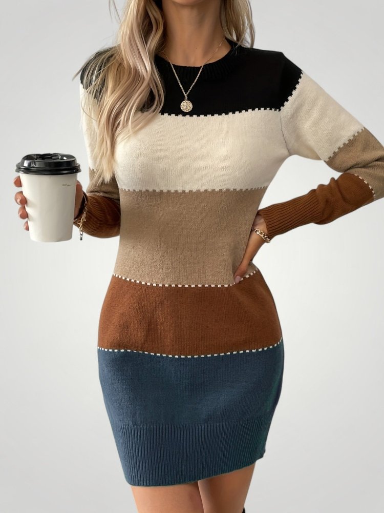 Robe Color Block Élégante et Confortable 8 - Mode Lumière