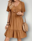 Robe d'Été Élégante à Col V 2