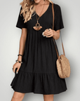 Robe d'Été Élégante à Col V 1