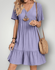 Robe d'Été Élégante à Col V 3