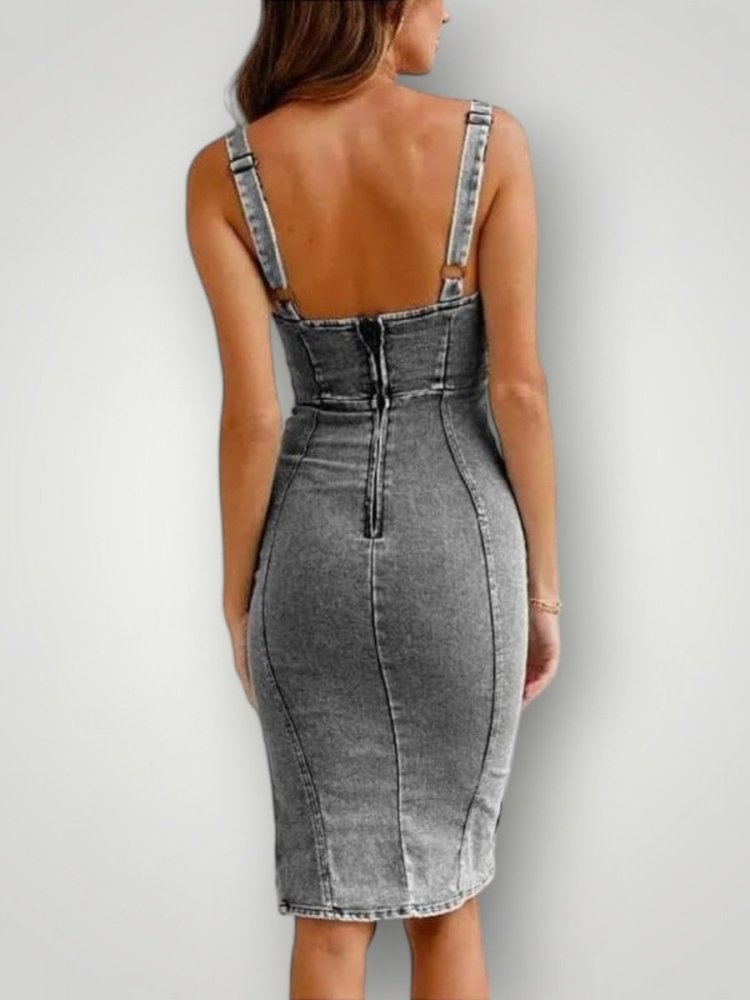 Robe en Jean Femme Longue Confortable 6