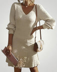 Robe Femme Mini Col V Élégante et Confortable 2 - Mode Lumière