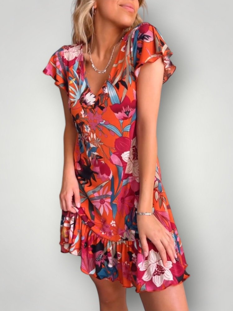 Robe Fleurie Élégante et Confortable 1