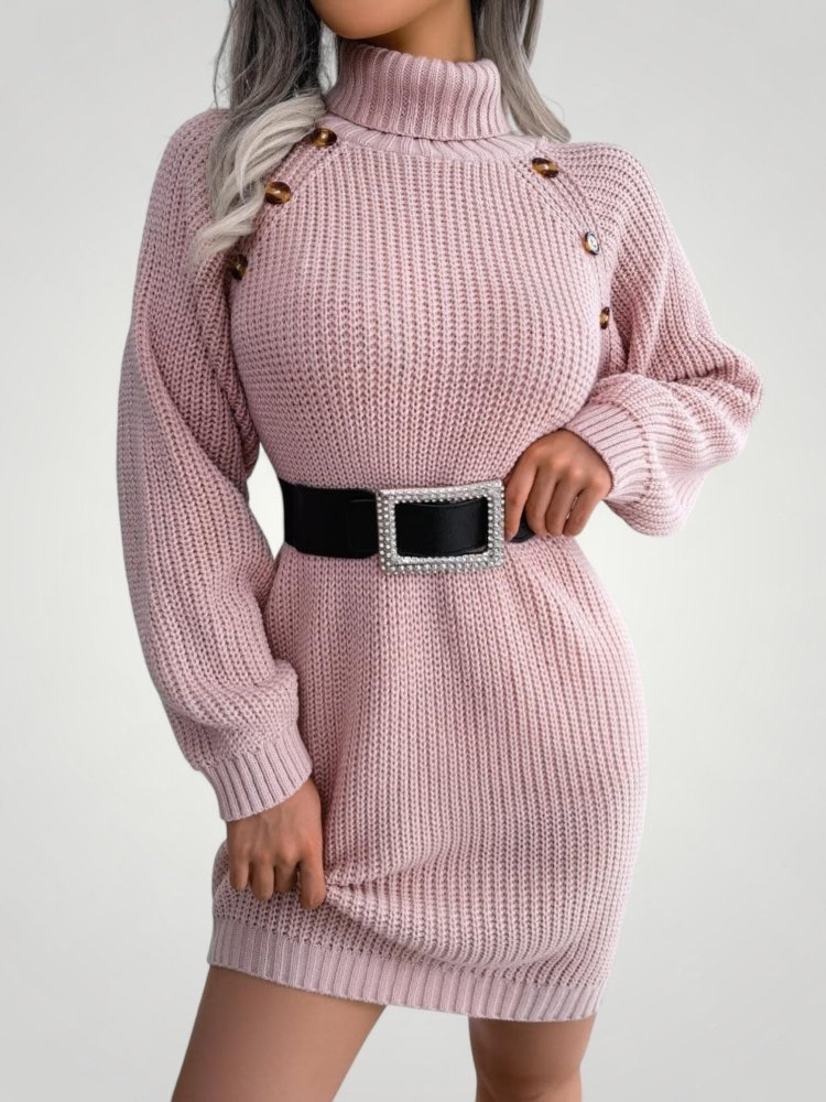 Robe Gown Col Roulé Élégante et Confortable 8 - Mode Lumière