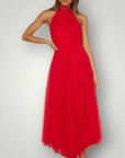 Robe Longue Femme Décontractée au Col Halter 2