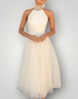 Robe Longue Femme Décontractée au Col Halter 5