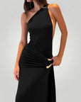 Robe Longue Femme Élégante à Épaule Dénudée 9