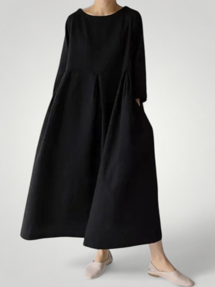 Robe Longue Femme Élégante avec Poches Pratiques 7 - Mode Lumière