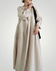 Robe Longue Femme Élégante avec Poches Pratiques 3 - Mode Lumière