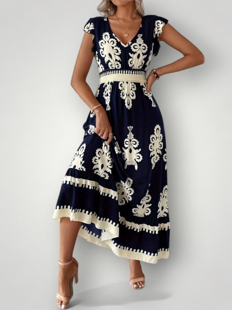 Robe Longue Femme Fleurie Élégante et Confortable 4