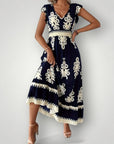 Robe Longue Femme Fleurie Élégante et Confortable 4