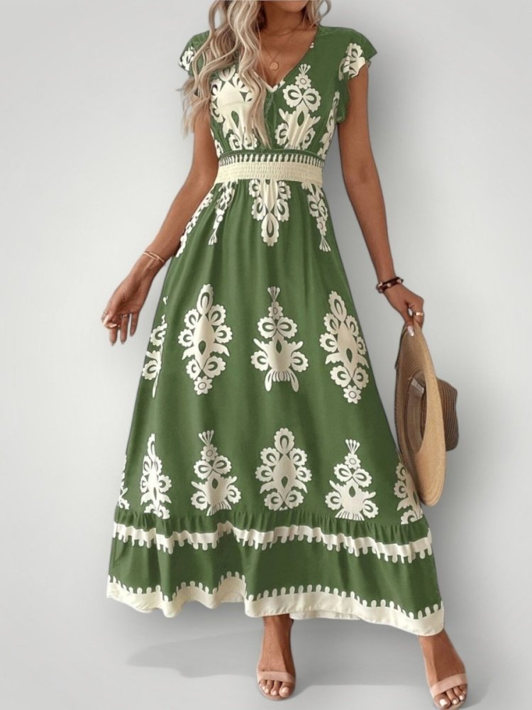 Robe Longue Femme Fleurie Élégante et Confortable 8