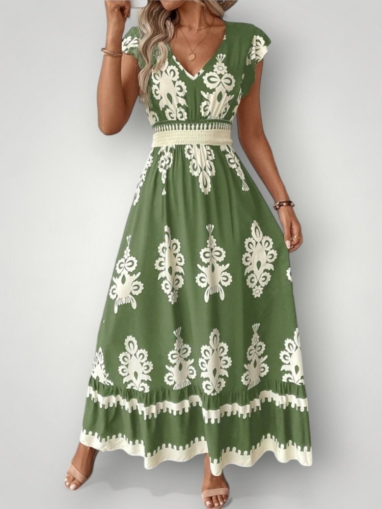 Robe Longue Femme Fleurie Élégante et Confortable 7