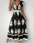 Robe Longue Femme Fleurie Élégante et Confortable 0