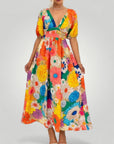 Robe Longue Fleurie Chic Confortable 4