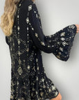 Robe Midi Femme Géométrique Élégante 2