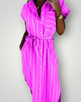 Robe Rayée Élégante et Confortable 4