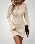 Robe Tricotée Élégante pour l'Automne 1 - Mode Lumière