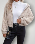 Veste Femme Hiver Confortable à Capuche 1