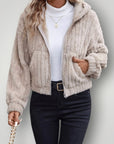 Veste Femme Hiver Confortable à Capuche 2